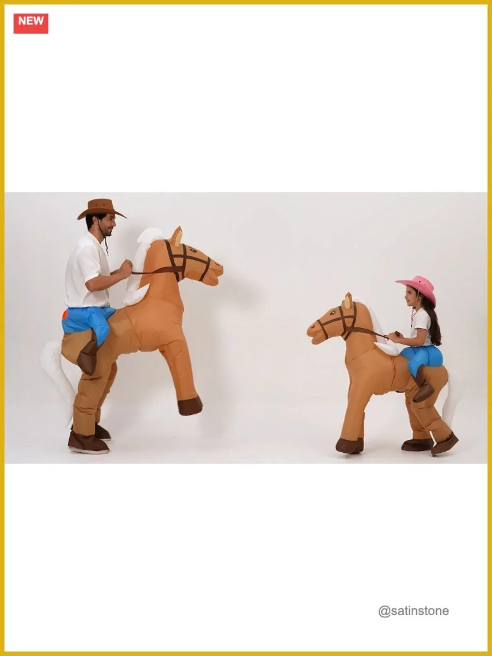 Inflatable Horse Costume for Kids with Fan, One Size